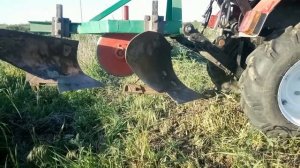 Самодельный 2-х корпусный плуг к Минитрактору!