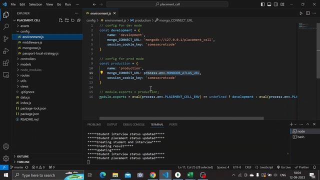 Placement Cell Application using Node.js смотреть онлайн