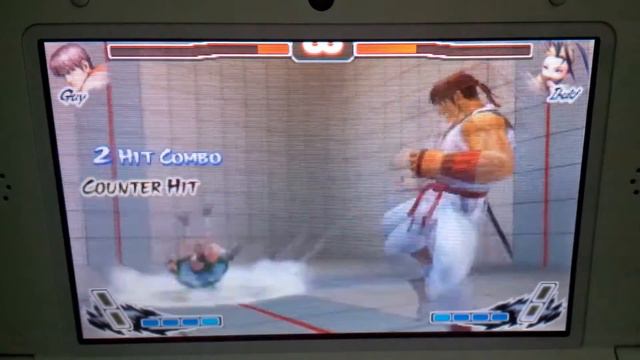 Super street fighter iv 3d edition 3ds 3d-view fight: Guy vs Ibuki смотреть онлайн