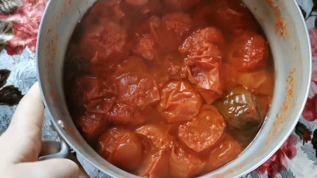 Маринованные помидоры в собственном соку на зиму без кожицы. смотреть онлайн