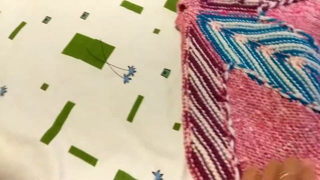 Круглый вязанный коврик своими руками для ванной комнаты. смотреть онлайн