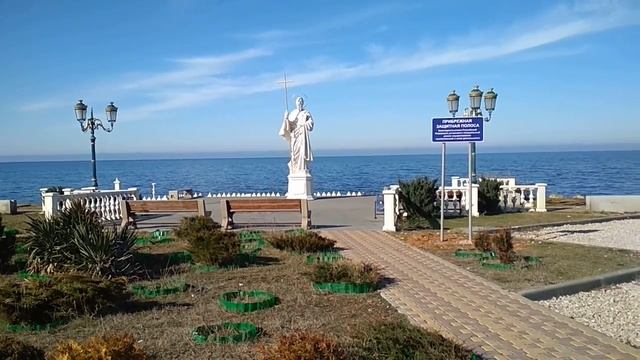 Прогулка по набережной Андрея Первозванного в Севастополе. 16.02.18. Красивое место для прогулок. смотреть онлайн