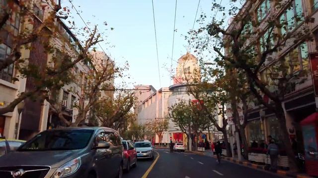 ⁴ᴷ Driving Shanghai Downtown West Nanjing Road Middle Nanjing Road 上海南京路 смотреть онлайн