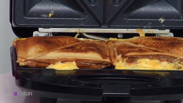 Salton 3-in-1 Grill Sandwich Maker/Waffle Maker смотреть онлайн
