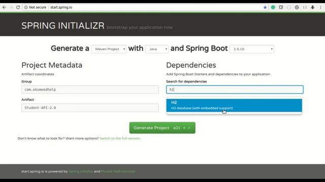 Spring Boot JPA and H2 Database configuration part-1 (24) смотреть онлайн