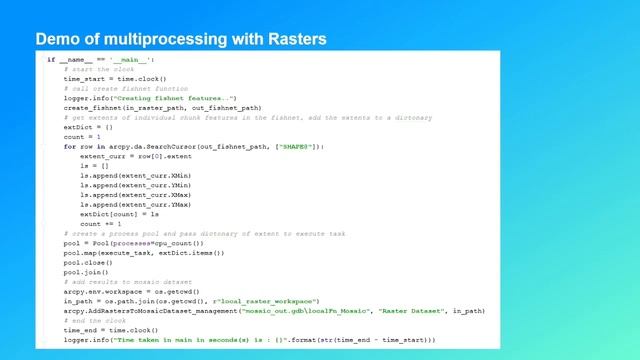 Vector and Raster Multiprocessing with ArcPy смотреть онлайн