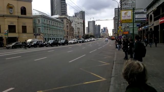 Перекрытие движения на Новом Арбате смотреть онлайн