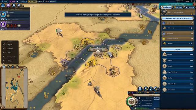 Deity Civ 6 Ep. 4 - Let's Play Civ 6 Gifts of the Nile Nubia! смотреть онлайн
