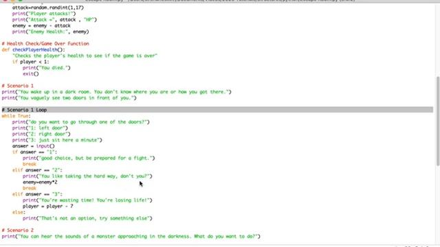 Python 3 Escape Room Text Based Game Setup смотреть онлайн