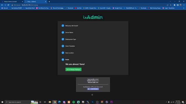 Setup txAdmin on SpacePanel 2.0 смотреть онлайн