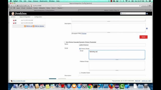 Appium- Dynamic Parametrization of Desired Capabilities using Jenkins смотреть онлайн