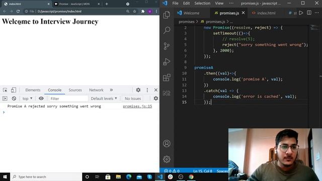 Promises in JavaScript | Promises Chaining | Async Programming | Ep 1 смотреть онлайн