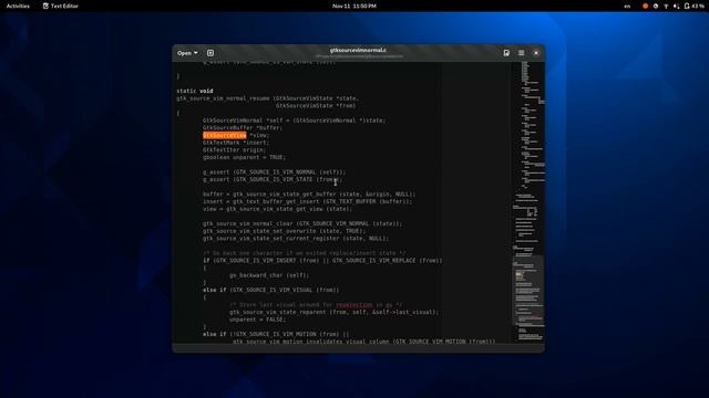 GNOME Text Editor get's a Vim emulator смотреть онлайн