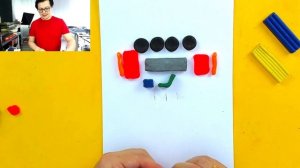 Лепим МАШИНКУ из пластилина - поделка