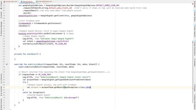 Firebase Google Sign In | Android Studio | Kotlin смотреть онлайн