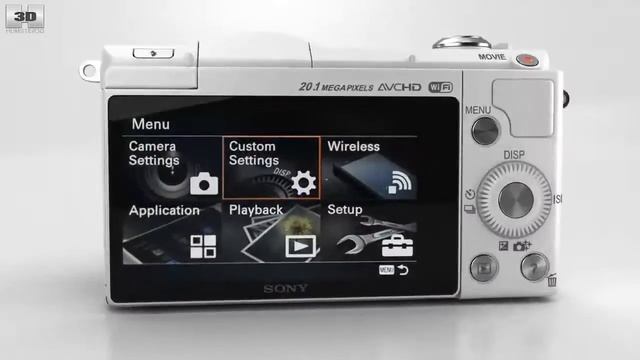 Sony Alpha A5000 White 3D model by Humster3D.com смотреть онлайн