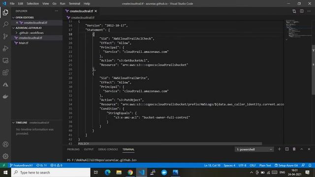 Terraform to Create AWS CloudTrail | Github Actions смотреть онлайн