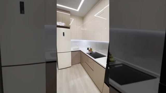 Красивая Кухня у моря в Анапе на заказ. Производство мебели M-STUDIO #shortsvideo