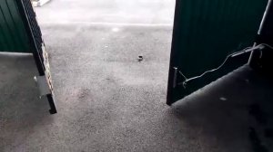 Установка электро магнита на распашные ворота.