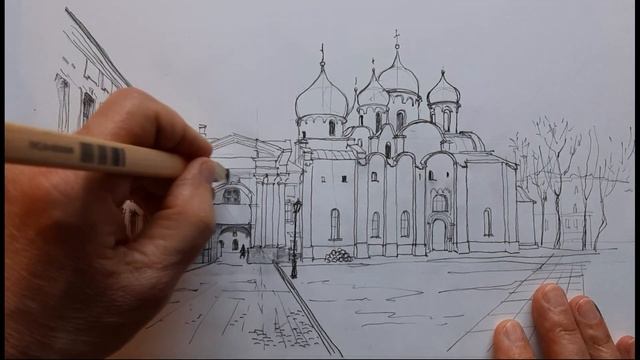 Рисовать карандашом - увлекательно и приятно. Городской пейзаж карандашом смотреть онлайн