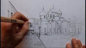 Рисовать карандашом - увлекательно и приятно. Городской пейзаж карандашом