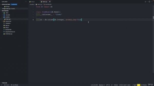 06 - Store data in a SQL - 002 How to code a simple SQLAlchemy model