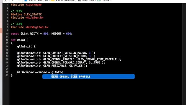 Modern OpenGL 3.0+ [SETUP] GLFW and GLEW on a Mac смотреть онлайн