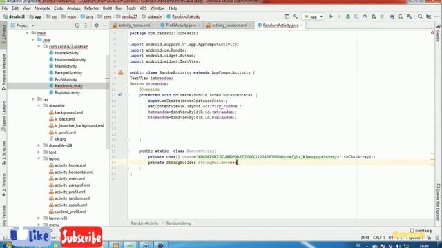 String Random di android studio смотреть онлайн