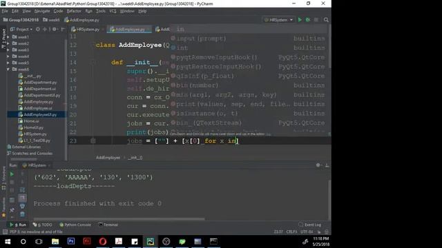 Python HRSystem Part3 смотреть онлайн