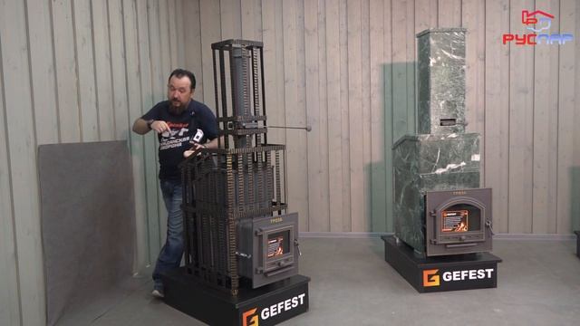 ГЕФЕСТ ГРОЗА 2020. Чугунная печь для бани С ТЕПЛООБМЕННИКОМ и закрытой каменкой смотреть онлайн