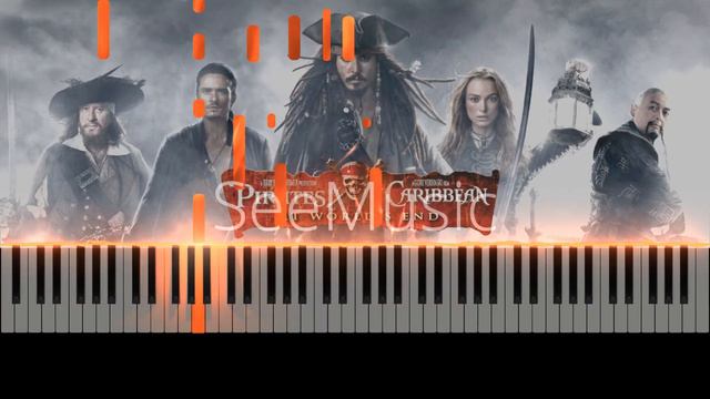 Piano Tutorial/ "What shall we die for" - Pirates of the Carribean 3 (SYNTHESIA) смотреть онлайн