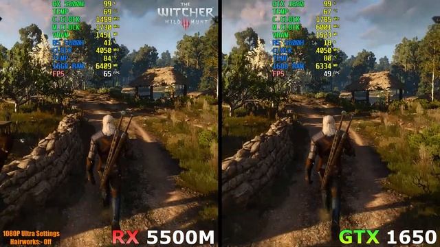 RX 5500M Laptop Vs GTX 1650 Laptop - Gaming Test - How Big Is The Difference?