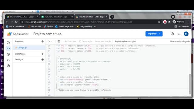 Inserir dados em google sheets através do vba/Access смотреть онлайн