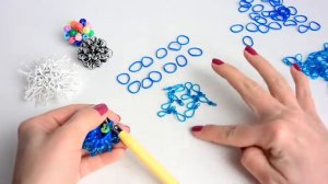 Цветок “Хризантема“ из резинок Rainbow Loom Flower Loomigurumi