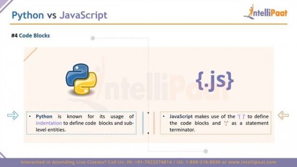 Python vs JavaScript | Difference Python vs JavaScript : Comparison | Intellipaat