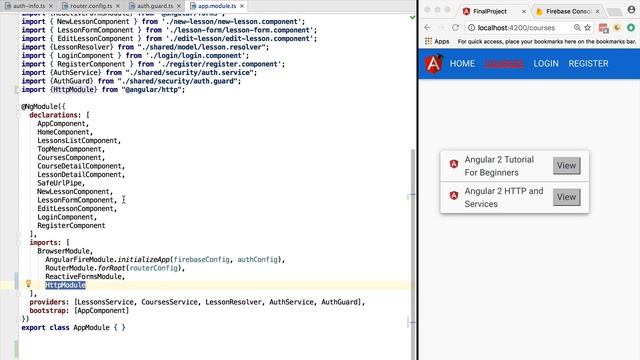 ? Angular REST and Firebase -Access Firebase without the SDK via the Firebase built-in REST support смотреть онлайн