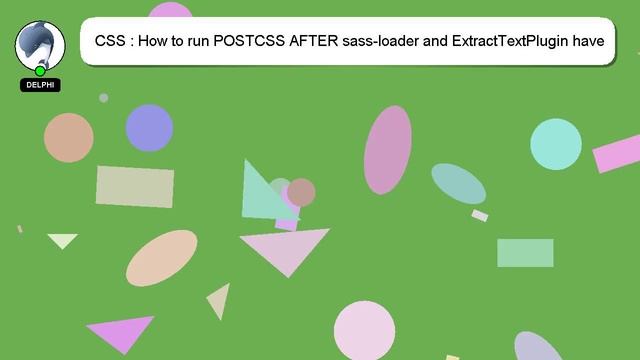 CSS : How to run POSTCSS AFTER sass-loader and ExtractTextPlugin have finished? смотреть онлайн