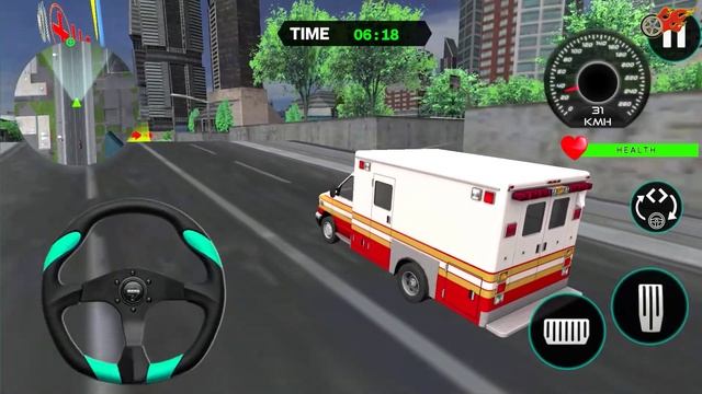 Flying Car Ambulance Game 2021 - Modern Rescue Helicopter Games | Android Gameplay смотреть онлайн