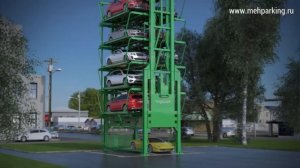 Принцип работы роторной (карусельной) парковки
