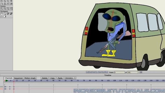 Steve and the Alien: Lesson 6-3: Animating the Alien Shooting Sequence смотреть онлайн