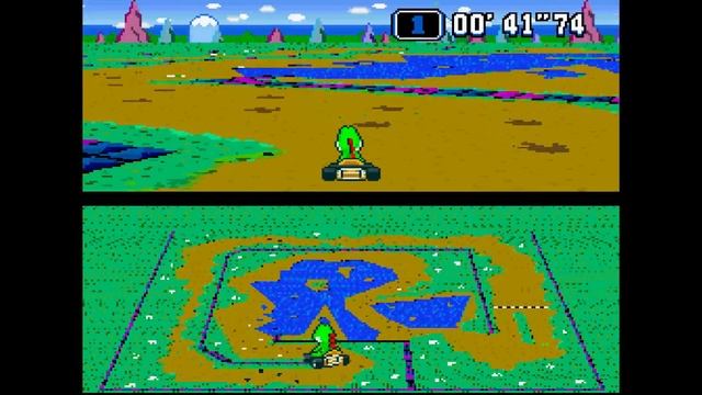 Mario Kart SX (ver. 2.5) All Tracks - SNES Hack смотреть онлайн