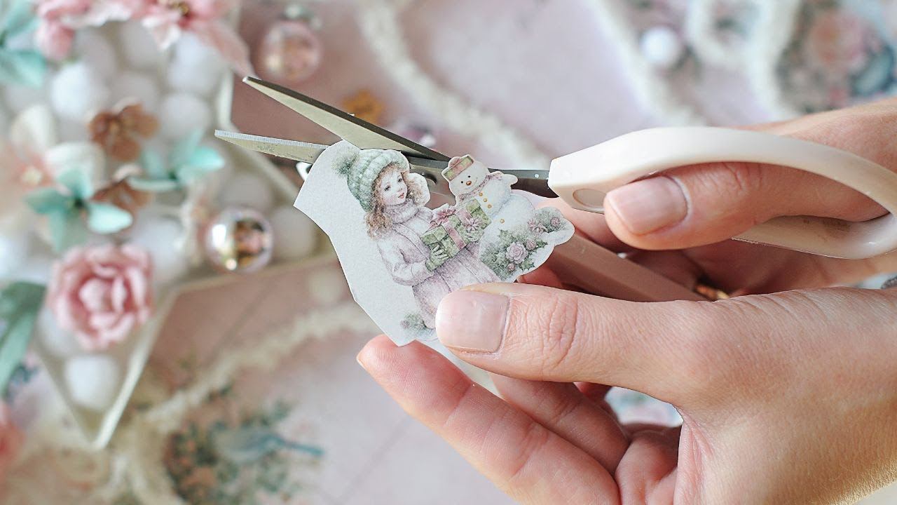 Бумага для зимнего альбома - готовимся к "Зимней Сказке"! смотреть онлайн