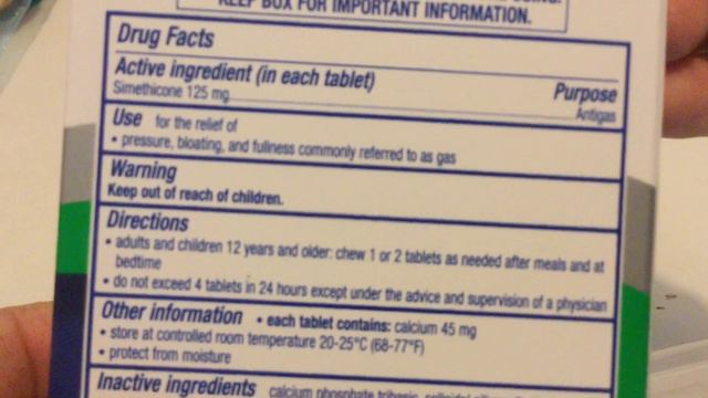 MEDICINE - GAS-X SIMETHICONE 125 mg Antigas Relieves Gas Fast Extra Strength Peppermint Creme 18 Ta смотреть онлайн