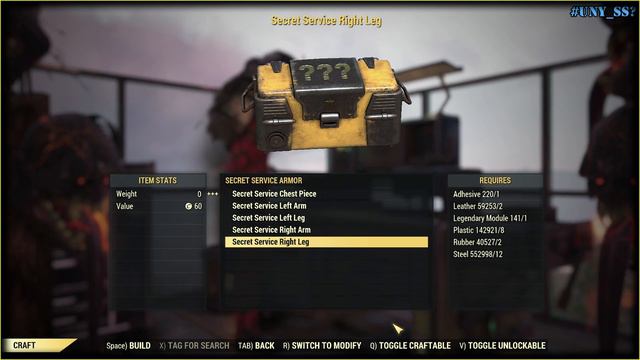 Fallout 76 - What it takes to roll a full Unyielding Secret Service Set? 333+ Rolls #3 смотреть онлайн