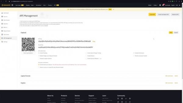 How to update API keys on Capico