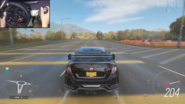 Forza Horizon 4 - Honda Civic Type R 2018 | ultra setting 2k | Logitech g29 gameplay смотреть онлайн