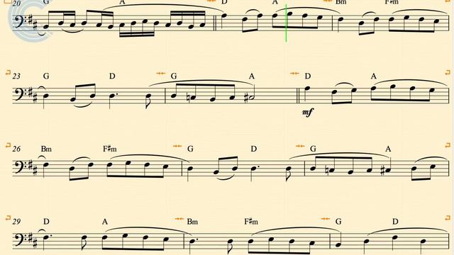 Cello - Canon in D - Pachelbel - Sheet Music & Chords смотреть онлайн