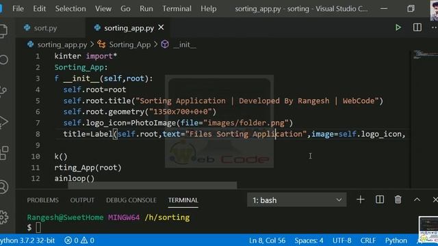 (GUI) File Sorting Application in Python | With Image Icons and Status Bar | #Part1 смотреть онлайн