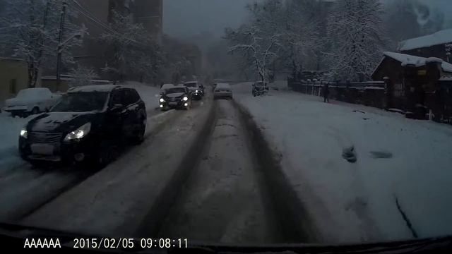 Снег в Киеве 05.02.2015 смотреть онлайн