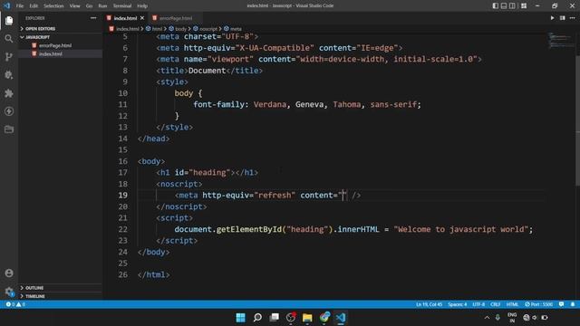 How to redirect the page when javascript is disable in client browser. смотреть онлайн